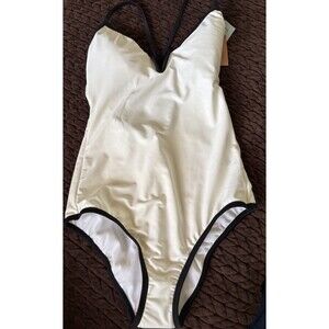 Shade & Shore White And Black  swimsuit XS